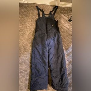 Innsbruck Ski Bibs in Black - Zipper Separated - Size 10. Vintage.
